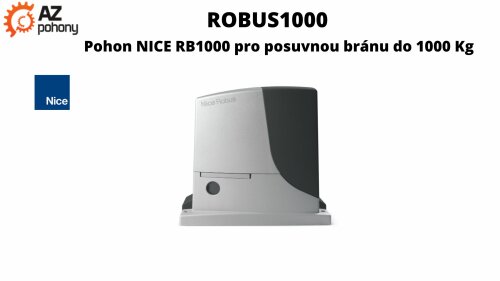 Robus1000 - pohon Nice RB1000 pro posuvnou bránu do 1000 kg